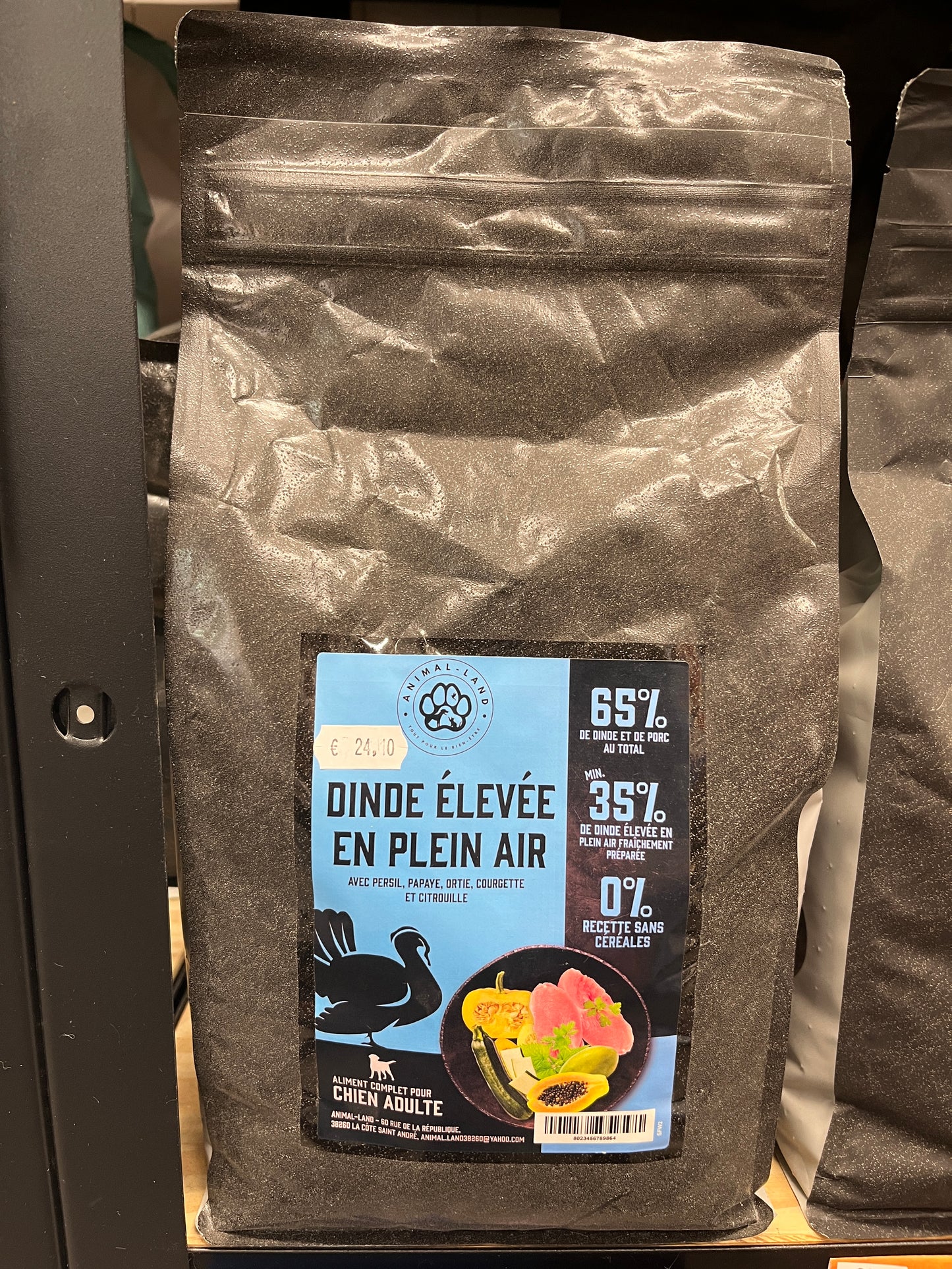 superfood 65% dinde pour chien