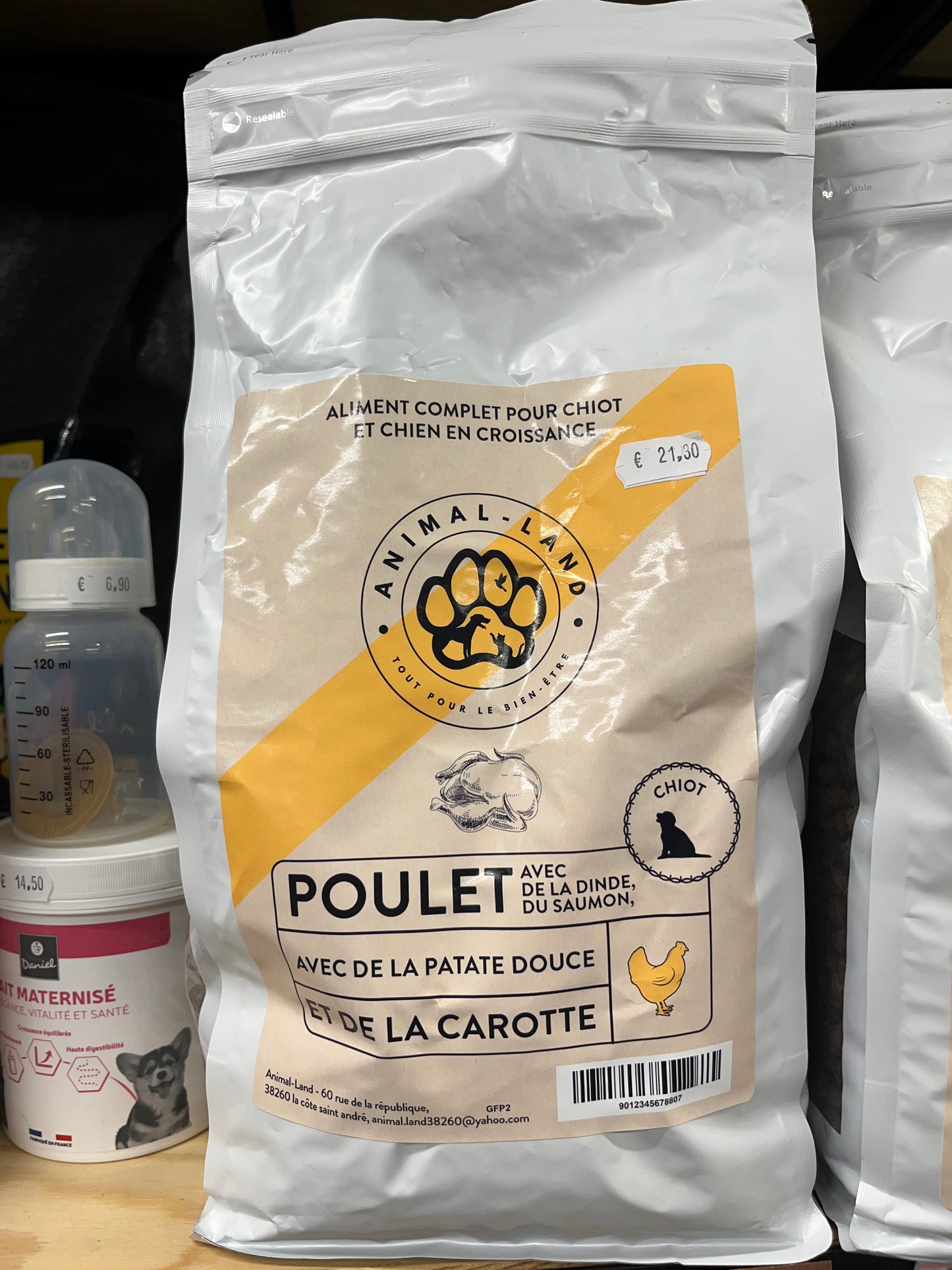 Croquettes Superfood 50% Poulet Dinde Saumon pour Chiot Sans Céréales