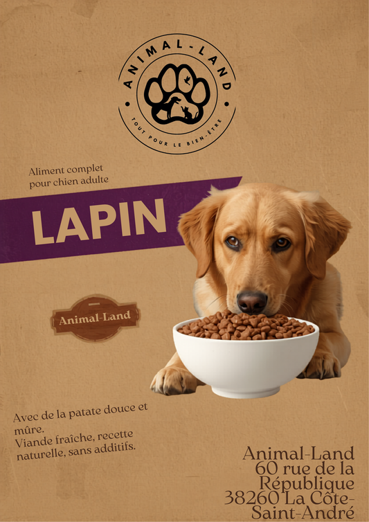 Origine 50 — Adulte Lapin frais, patate douce, mûre - pour chien Adulte, sans céréales