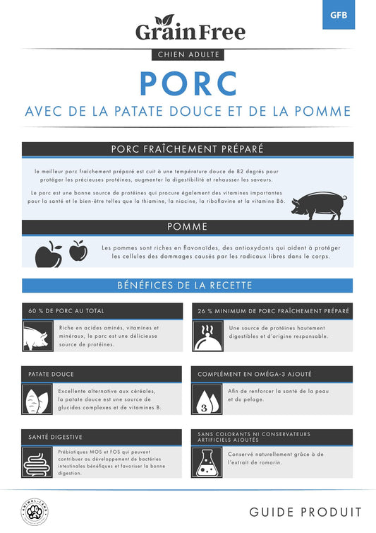 Origine 50 — Adulte Porc, patate douce, pomme