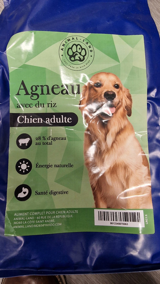 Super Premium Agneau et Riz pour chien adulte