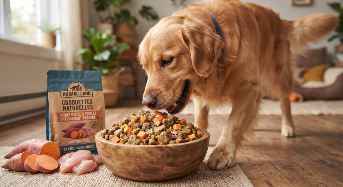 Patate douce pour chien : une alliée de la digestion dans les croquettes