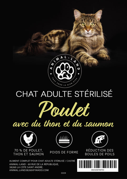 Croquettes Chat Nature Pure 70 – Poulet, Thon et Saumon. 70 % de Poulet, Thon et Saumon — riche en acides aminés essentiels, vitamines et minéraux
Poids de forme — recette faible en graisse, enrichie en L-Carnitine
Réduction des boules de poils — pulpe de betterave et cellulose
Santé du système urinaire — pH optimal
Bonne digestion — prébiotiques ajoutés