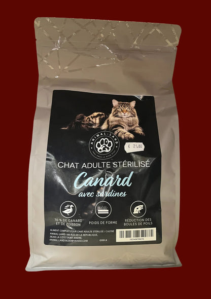Connoisseur Canard et Sardines 70% pour chat