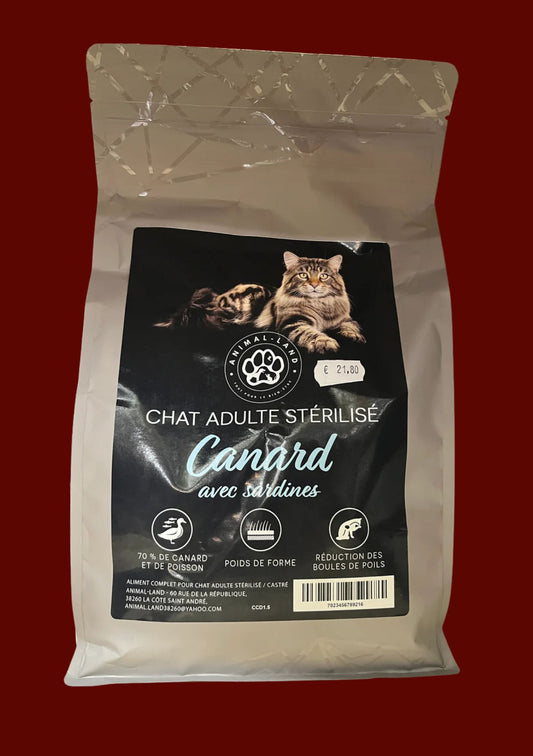Connoisseur Canard et Sardines 70% pour chat