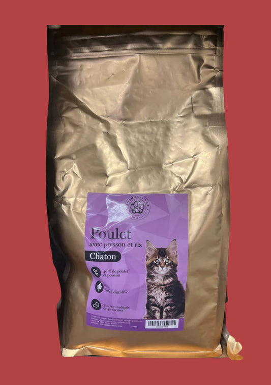 Croquettes Super Premium Poulet Poisson pour chaton