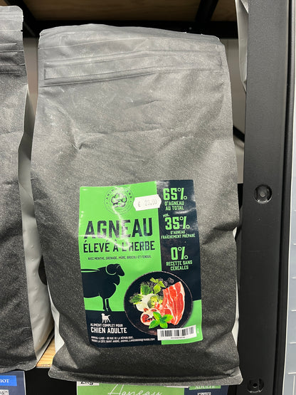Intensité 65 — Adulte Agneau élevé à l'herbe, menthe, grenade, mûre, brocoli, fenouil