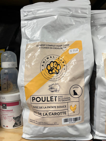 Origine 50 — chiot Poulet, Dinde & Saumon, patate douce, carotte