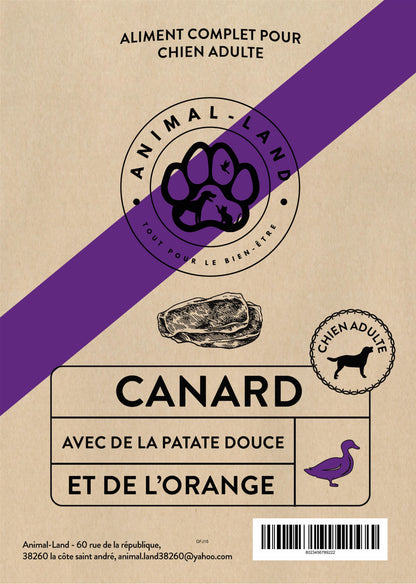 Origine 50 — Adulte Canard, patate douce, orange. À base de canard frais (minimum 50%), source de protéines maigres et de nutriments essentiels (fer, sélénium, vitamines B, zinc)
Sans céréales, adapté aux chiens sensibles ou intolérants
Enrichi en prébiotiques MOS et FOS pour une santé digestive optimale
Cuit à 82°C pour préserver les protéines et les saveurs
Supplémenté en oméga-3 pour une peau saine et un pelage brillant
Avec de l'orange, riche en vitamine C pour renforcer le système immunitaire
