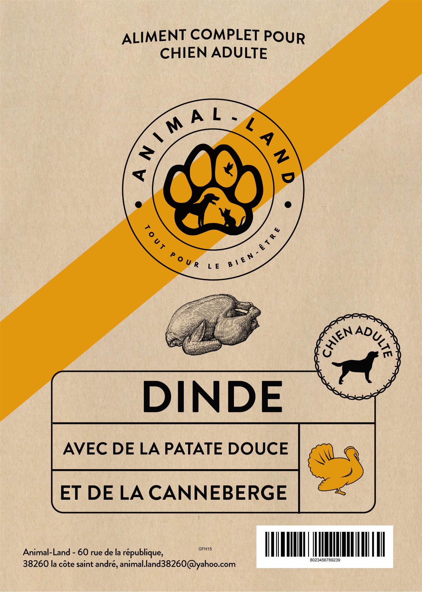 Origine 50 — Adulte Dinde, patate douce, canneberge - Adulte À base de dinde fraîche (minimum 50%), source de protéines maigres
Sans céréales, adapté aux chiens sensibles ou intolérants
Enrichi en prébiotiques MOS et FOS pour une santé digestive optimale
Cuit à 82°C pour préserver les protéines et les saveurs
Supplémenté en oméga-3 pour une peau saine et un pelage brillant
Allégé en matières grasses (11%), idéal pour les chiens en surpoids ou peu actifs
Sans sous-produits, sans colorants ni conservateurs 