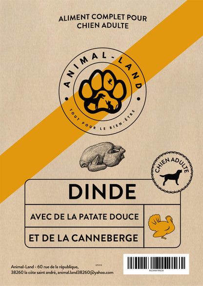 Origine 50 — Adulte Dinde, patate douce, canneberge - Adulte À base de dinde fraîche (minimum 50%), source de protéines maigres
Sans céréales, adapté aux chiens sensibles ou intolérants
Enrichi en prébiotiques MOS et FOS pour une santé digestive optimale
Cuit à 82°C pour préserver les protéines et les saveurs
Supplémenté en oméga-3 pour une peau saine et un pelage brillant
Allégé en matières grasses (11%), idéal pour les chiens en surpoids ou peu actifs
Sans sous-produits, sans colorants ni conservateurs 