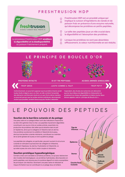 peptide + chat peau pelage & hairball