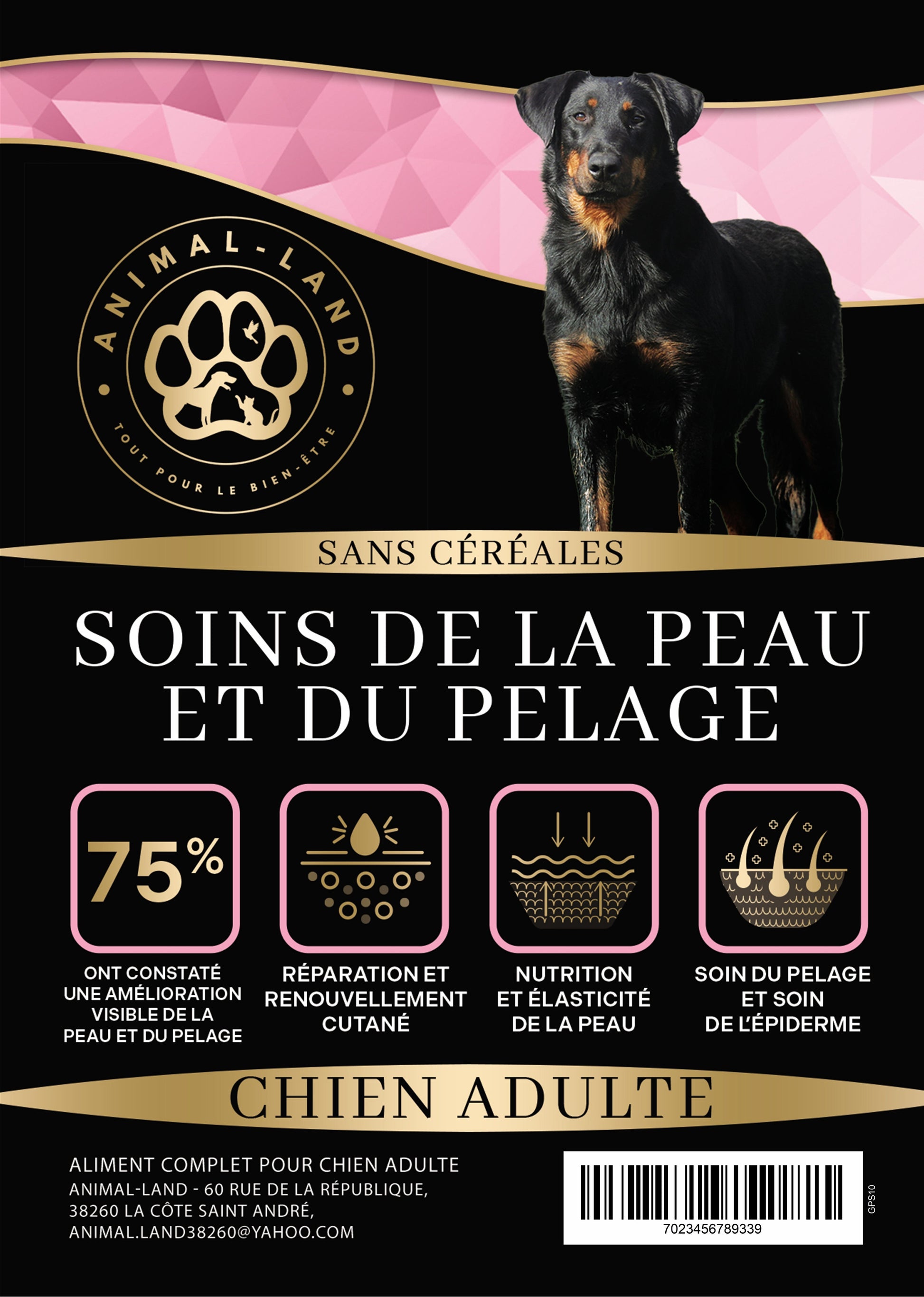 Précision 3 — Peau & Pelage, Saumon hydrolysé - Adulte. Qu'est-ce que les peptides ?
Un peptide est une courte chaîne d'acides aminés. Plus faciles à absorber que les protéines classiques, ils sont les éléments constitutifs idéaux pour la peau, les articulations et les muscles. Spécial allergies, intolérances, irritations, démangeaisons, léchage intempestif, chute de poils.