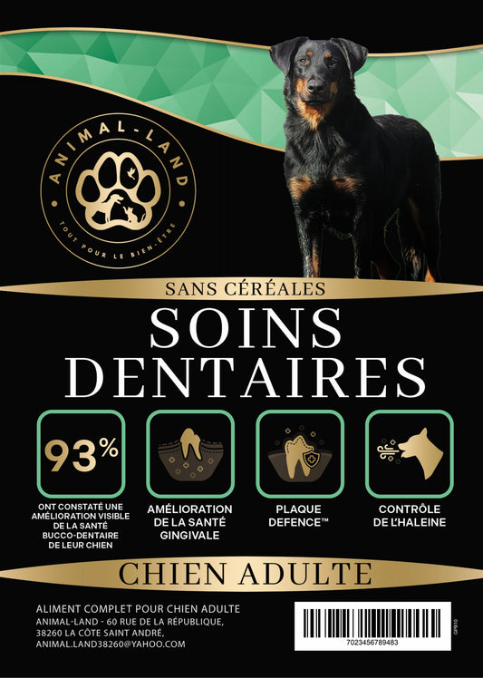 Précision 3 — Soins Dentaires Dinde & saumon hydrolysés - Adulte. Les bénéfices
Santé des gencives améliorée grâce aux peptides de collagène de dinde hydrolysés.
PlaqueDefence™ : mélange de 5 ingrédients pour une santé bucco-dentaire optimale. remet de l émail .
Contrôle de l'haleine grâce aux prébiotiques, pour un microbiome buccal sain. enlève le tartre
Hypoallergénique : les peptides à chaîne courte ont un très faible potentiel antigénique.
Sans céréales, idéal pour les intolérances et sensibilités.