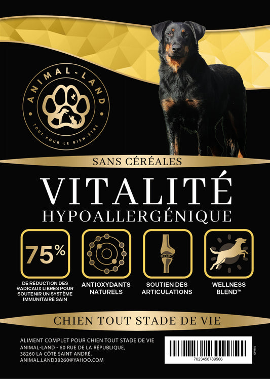 Précision 3 — Vitalité Hypoallergénique Saumon hydrolysé - Tout stade de vie. Formule sans céréales à base de saumon frais hydrolysé, conçue pour les chiens de tous âges (chiots, adultes, seniors) grâce à la technologie Freshtrusion® HDP. Résultat clé : 75% de réduction des radicaux libres pour soutenir un système immunitaire sain (Université de Liège, étude 2024).