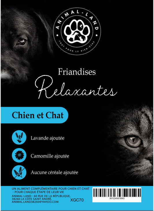 Friandises Relaxantes Chien Chat – Camomille, Lavande, Sans Céréales | Animal-Land
