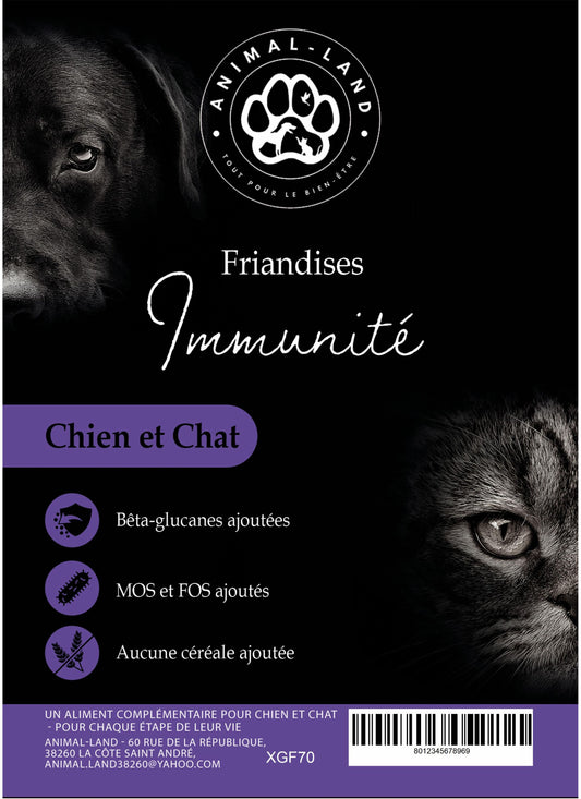 Friandises Immunité Chien Chat – Canard, Bêta-glucanes, Oméga 3 | Animal-Land