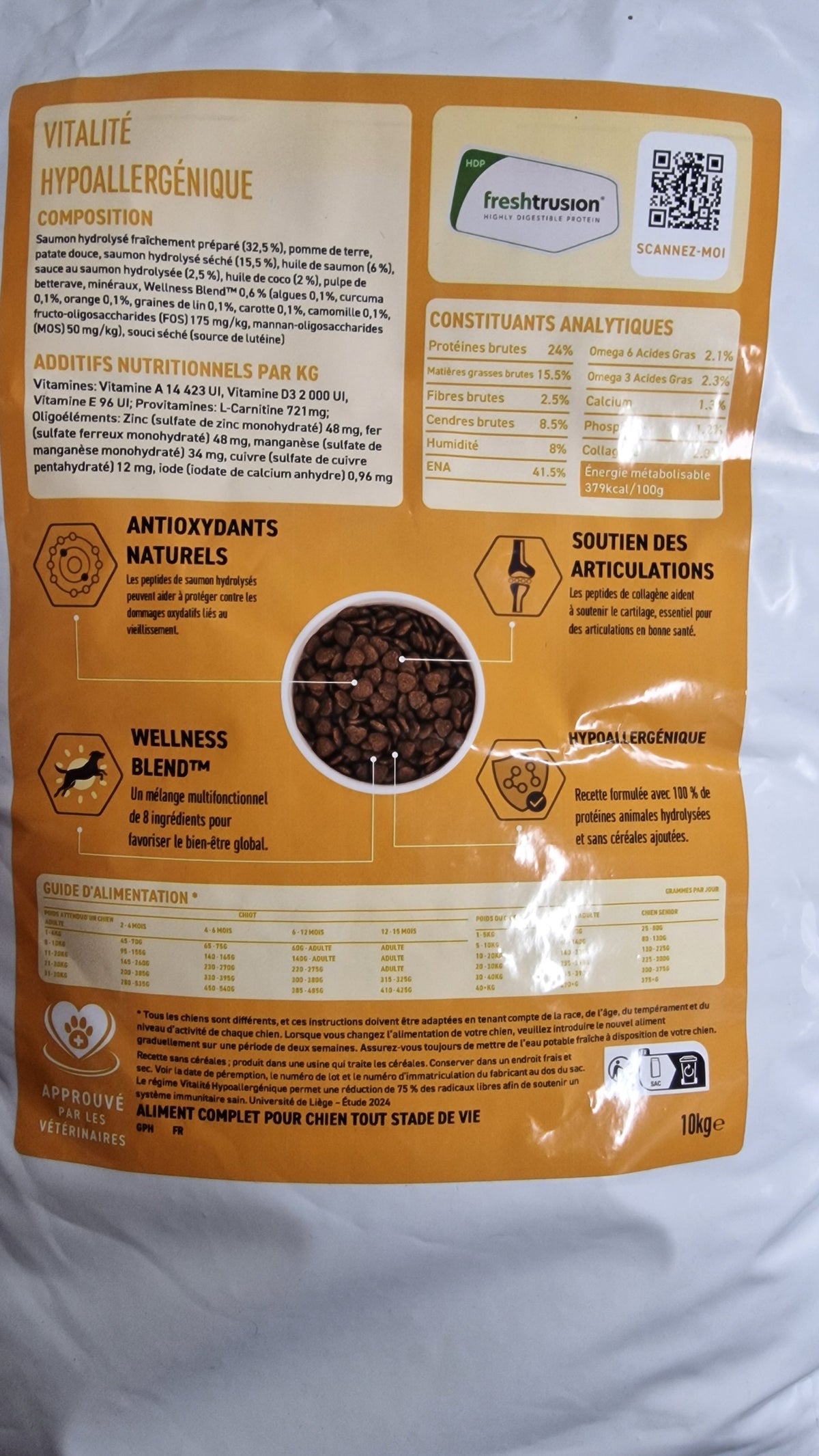 Précision 3 — Vitalité Hypoallergénique Saumon hydrolysé - Tout stade de vie