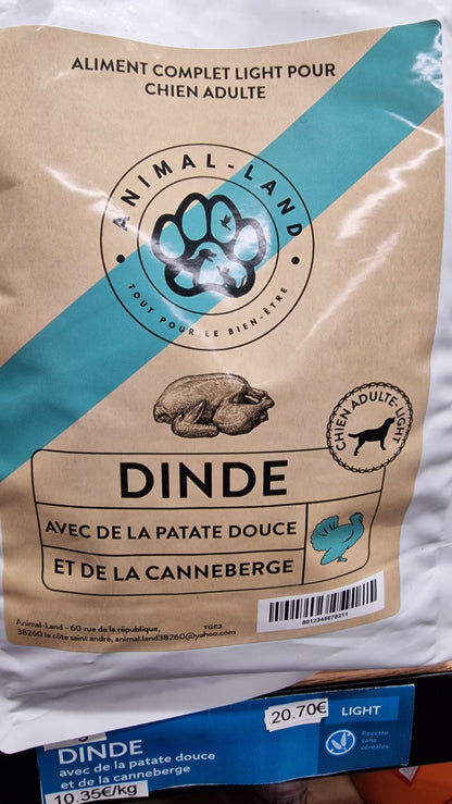 Croquettes Superfood 50% Dinde pour Chien Adulte Light