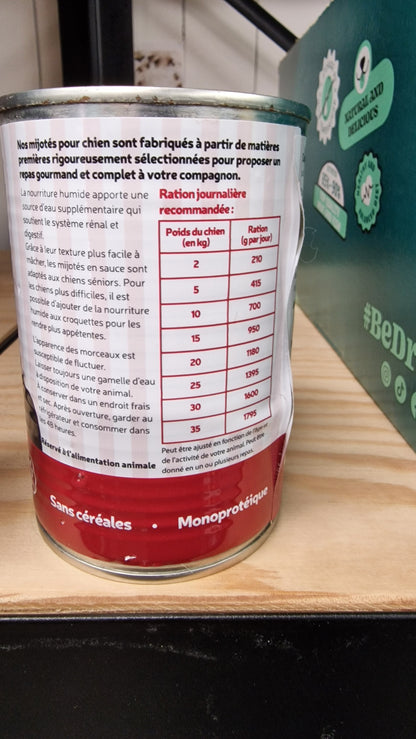 Mijoté Bœuf, Carotte & Petits Pois - Chien Adulte - 400g
