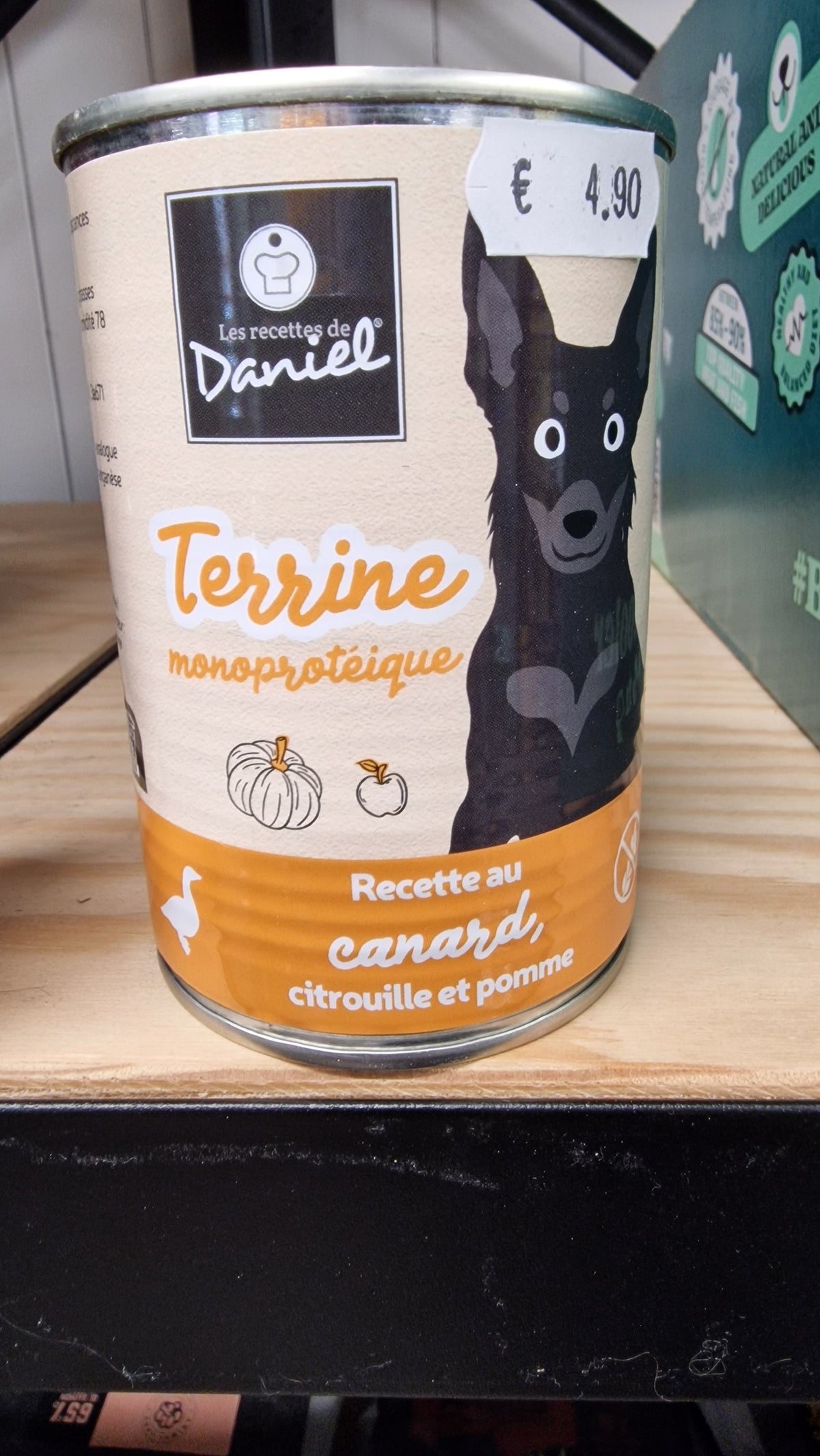 Terrine Canard, Citrouille & Pomme - Chien Adulte - 400g