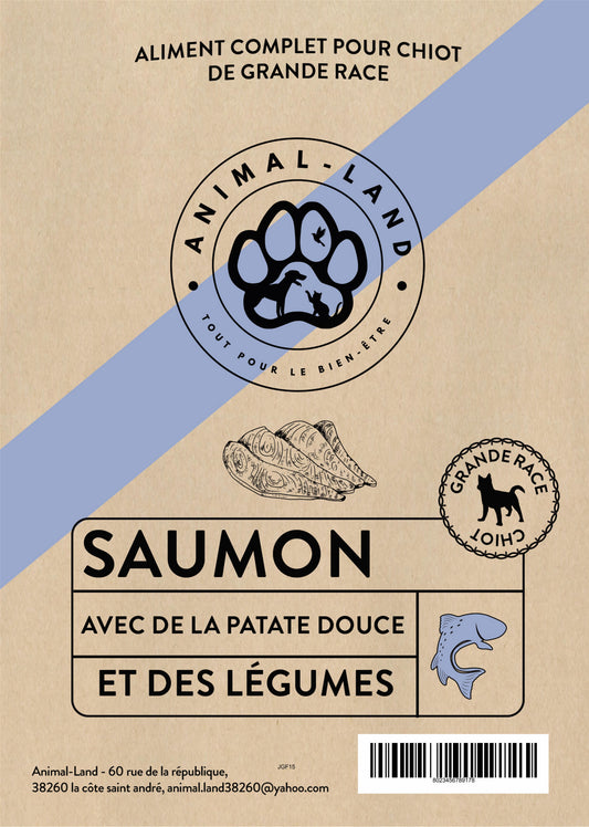 Croquettes Superfood 50% Saumon pour Chiot de Grande Race