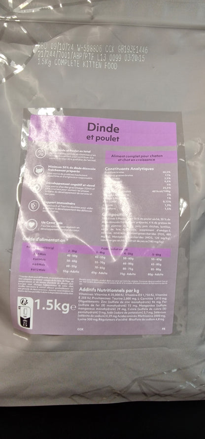 Connoisseur Dinde et Poulet 70% pour Chaton