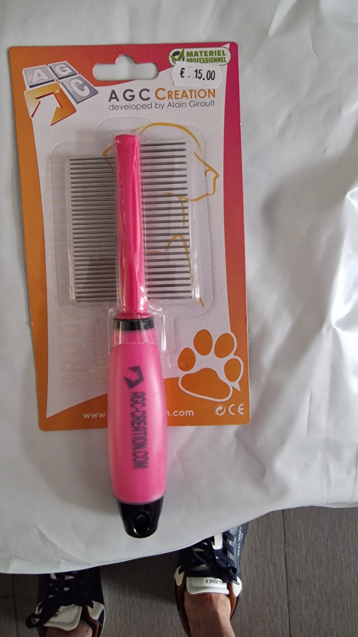 Peigne double chien et chat – dents moyennes et serrées