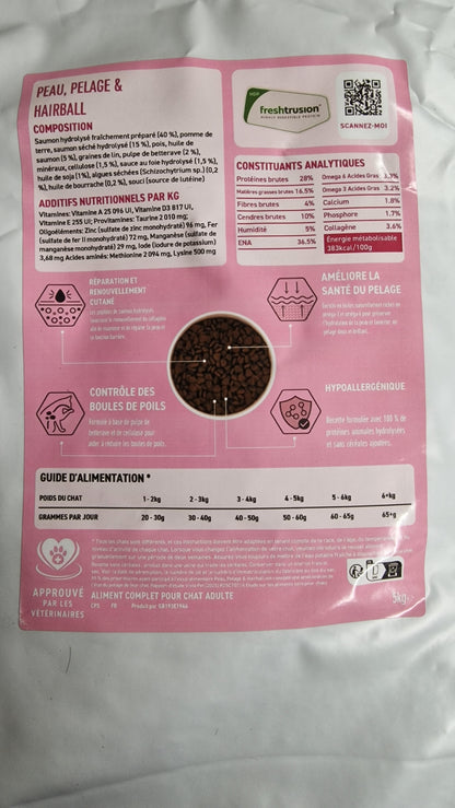 peptide + chat peau pelage & hairball