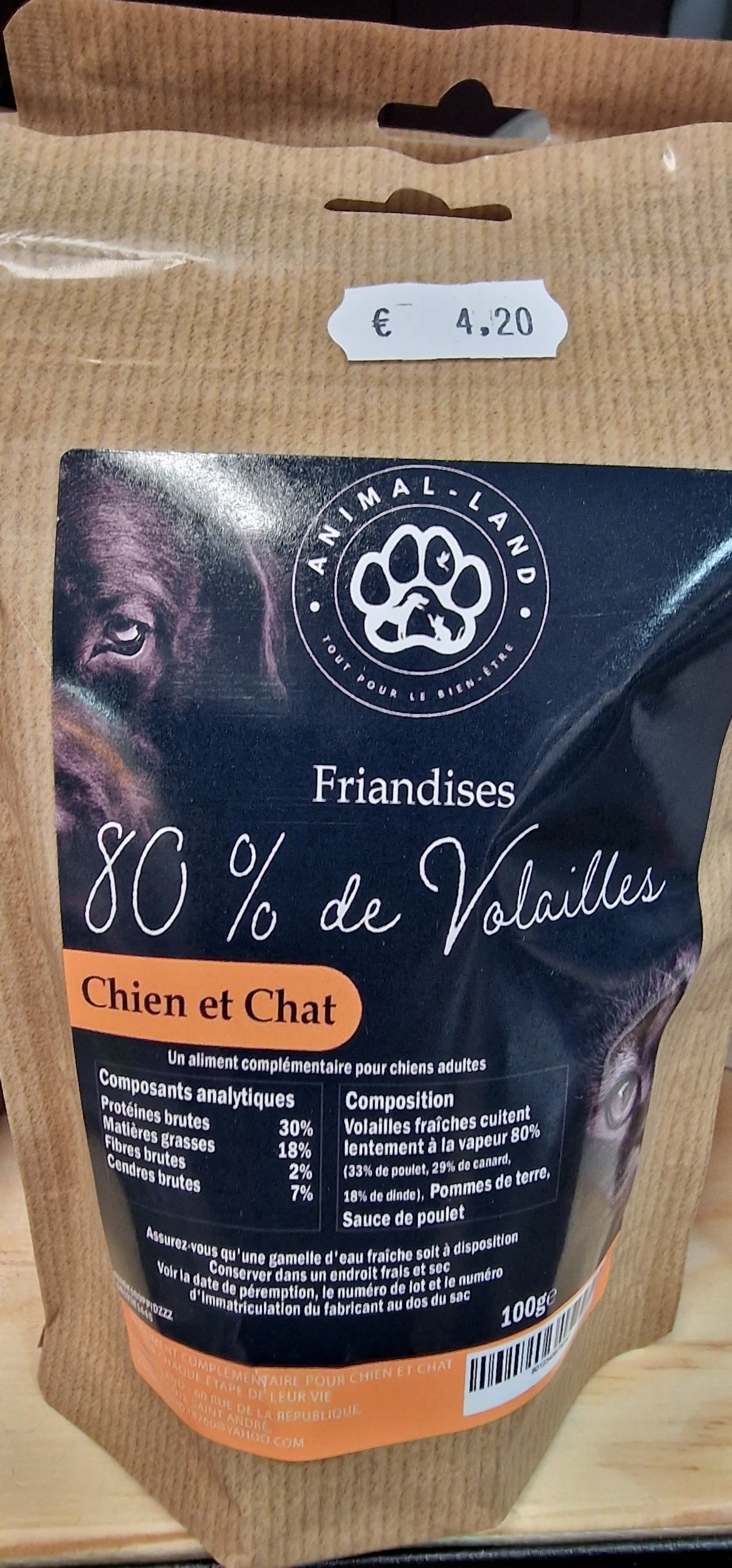 Friandises 80% Volaille Chien Chat – Sans Céréales | Animal-Land