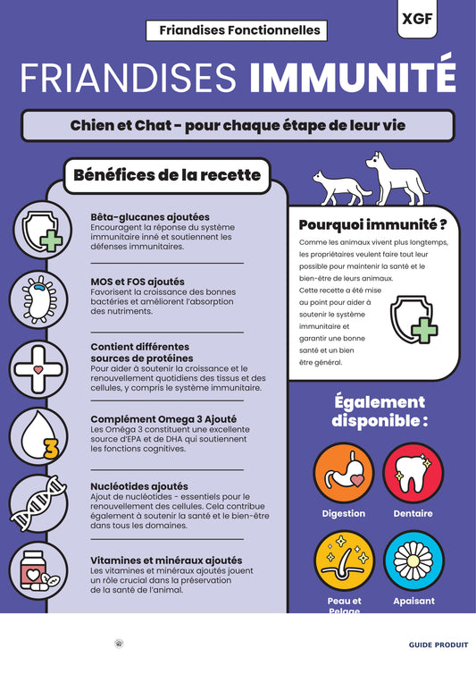 Friandises Immunité Chien Chat – Canard, Bêta-glucanes, Oméga 3 | Animal-Land