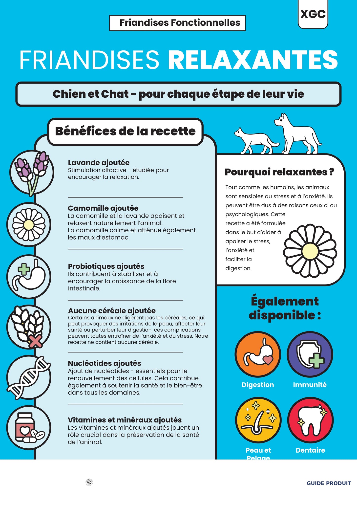 Friandises Relaxantes Chien Chat – Camomille, Lavande, Sans Céréales | Animal-Land