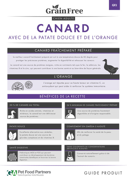 Origine 50 — Adulte Canard, patate douce, orange