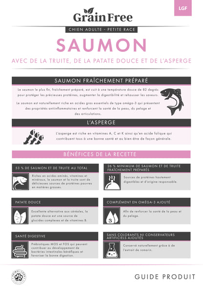 Origine 50 — Adulte Petite Race Saumon & Truite, patate douce, asperge