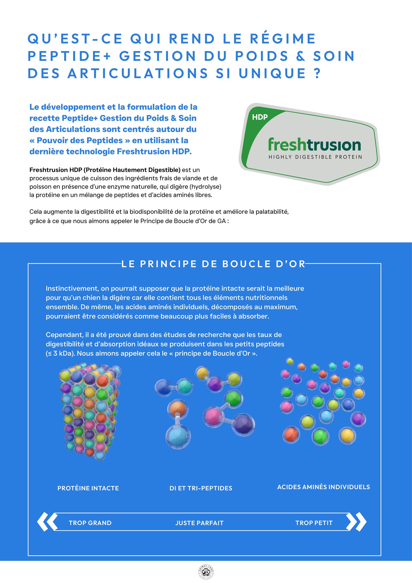 Précision 3 — Contrôle du Poids & Articulations Poisson blanc hydrolysés - Adulte