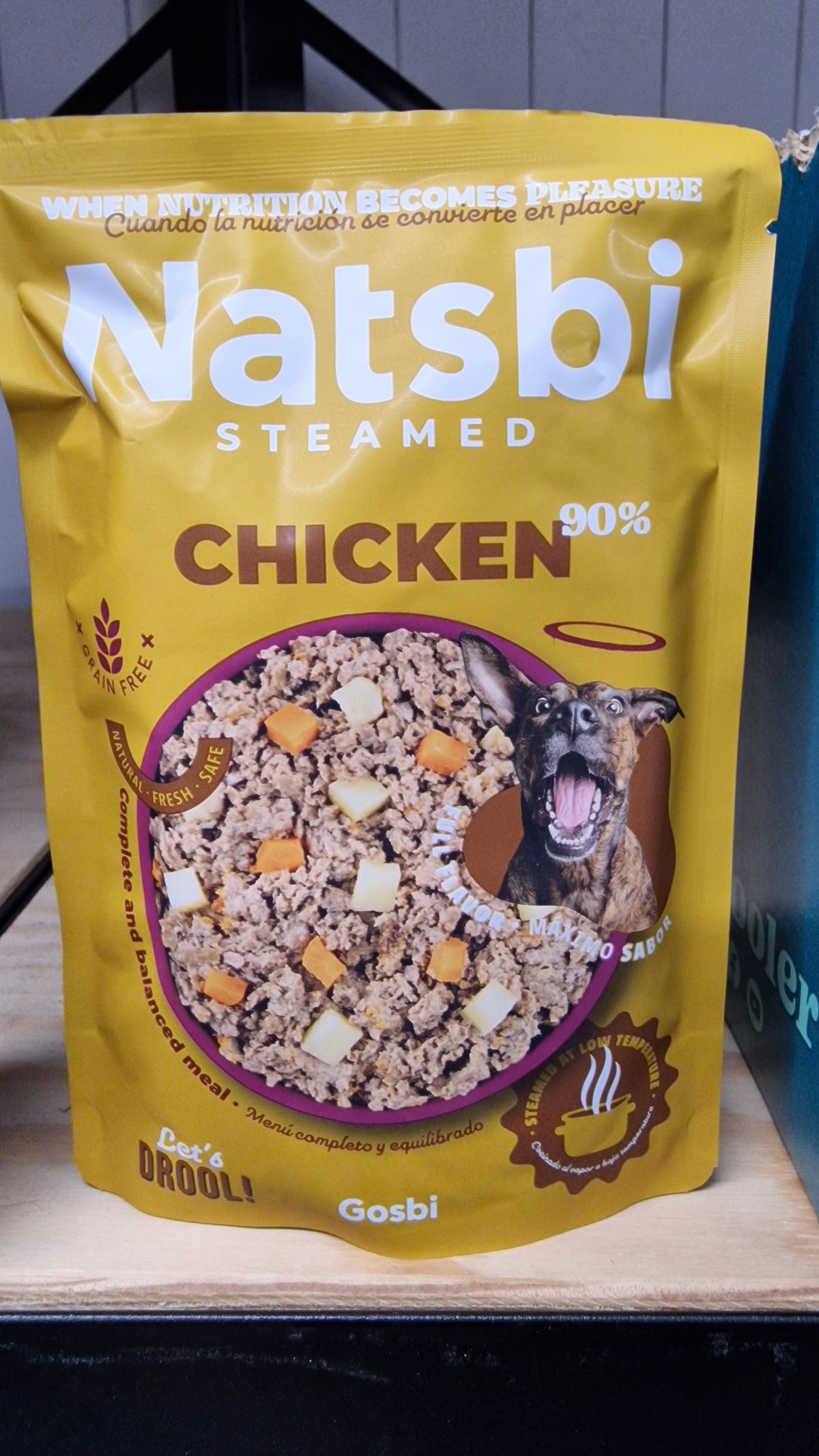 Natsbi Steamed Poulet 90% - Chien Adulte & Chiot - 200g