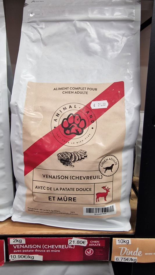 Croquettes 50% Venaison pour Chien Adulte