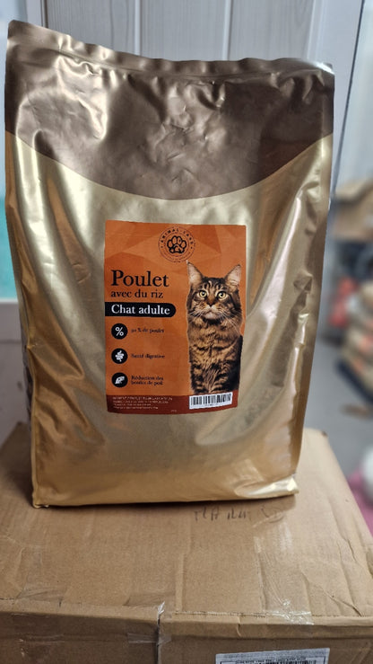 Croquettes Super Premium Poulet  avec du riz pour chat