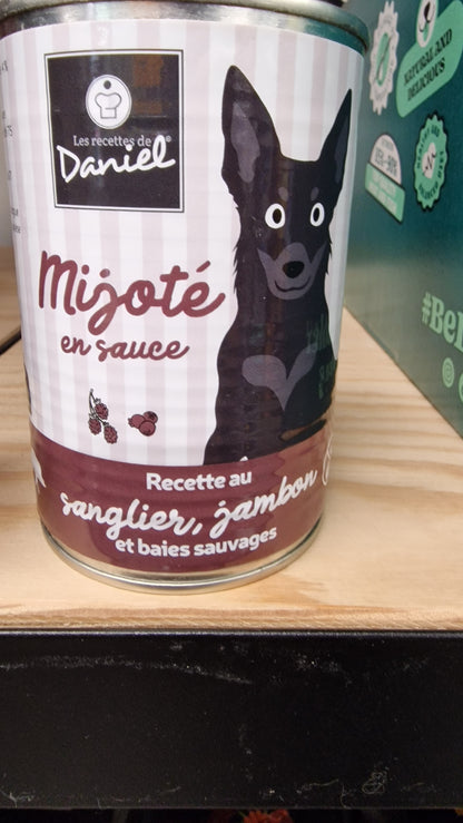 Mijoté Sanglier, Jambon & Baies Sauvages - Chien Adulte - 400g
