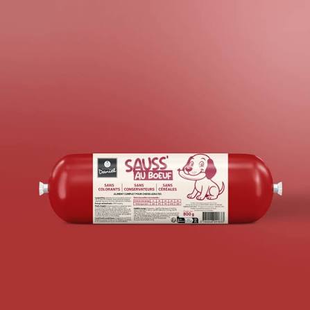 Saucisson au Bœuf - Chien Toutes Tailles - 800g